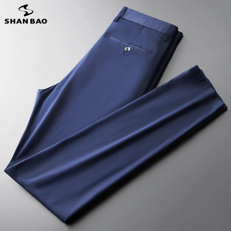 Thin Cotton Stretch Men's Fit Straight Pants