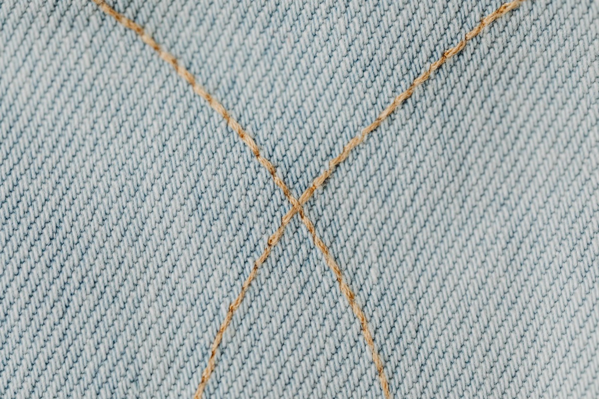 Nahaufnahme von hochwertiger Baumwollstofftextur