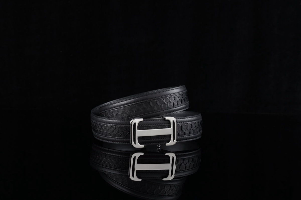 Detail of polished fashion accessories