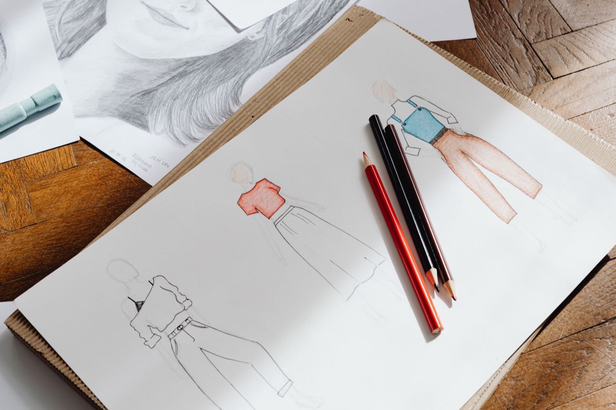 Croquis et patrons de collection